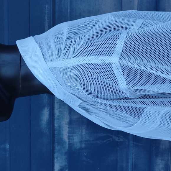 Syllables Systems Men's Mesh See Through White Summer Shirt - Picture 3 of 17